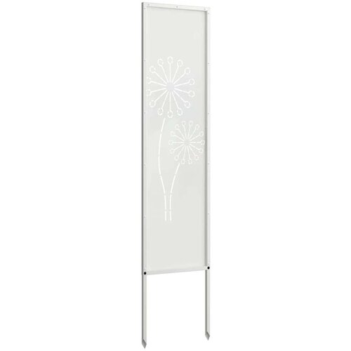 vidaXL Privatnost u vrtu Bijelo 32 x 140 cm Hladno valjana čelična Cijene
