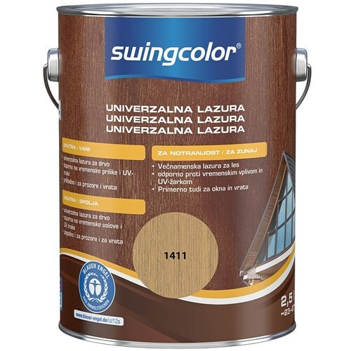SWINGCOLOR Lazura za les (Bor, 2,5 l, Svilnati sijaj) Slike
