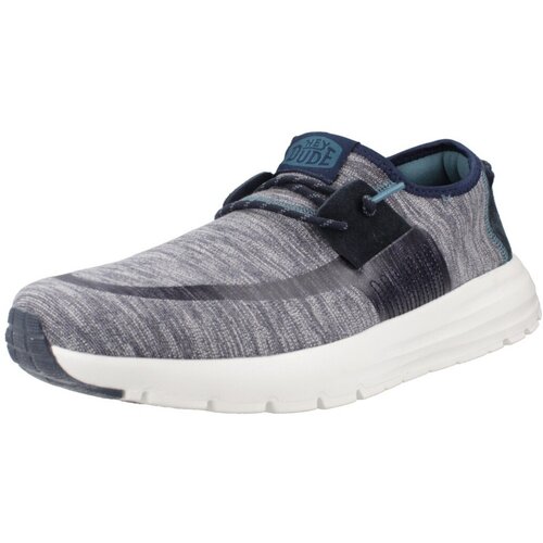 Hey Dude Čevlji Derby SIROCCO DUAL KNIT Modra Slike