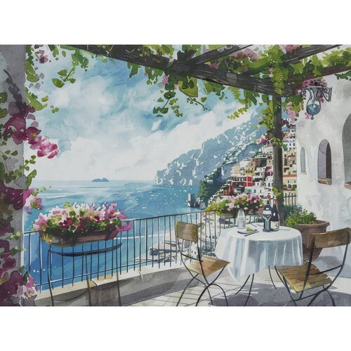  Slika na platnu Positano 60x90cm Cene