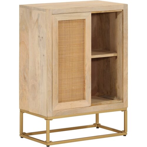 vidaXL Komoda 55x30x76 cm trden mangov les in železo Cene