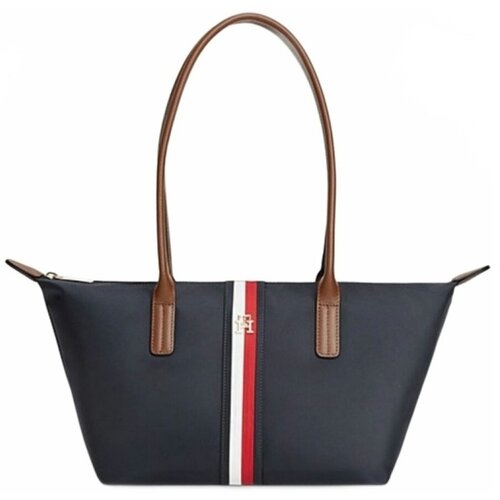 Tommy Hilfiger Torbe Aw0aw19309 Popette East West Tote C Modra Slike