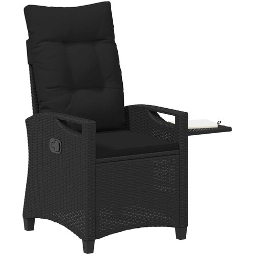  Ležaljka u vrtu Crna 56 x 60 x 112 cm poliratan Slike