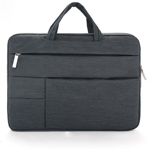 INF laptop case sleeve, shockproof protective computer carrying cover with front pocket black m, (21541979) Cene