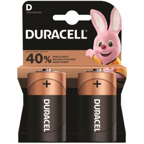 Duracell Tip D 1.5V LR20 MN1300, PAK2 CK, ALKALNE baterije - najdeblje Cene