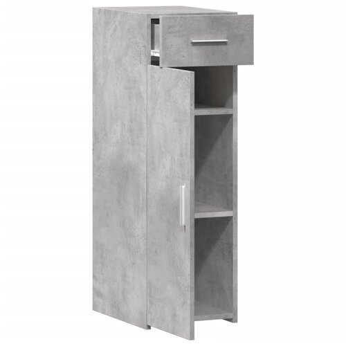  Komoda siva boja betona 30x42,5x93 cm od konstruiranog drva Slike