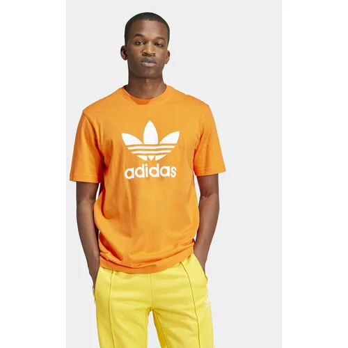 Adidas Majica adicolor Trefoil IR8000 Oranžna Regular Fit