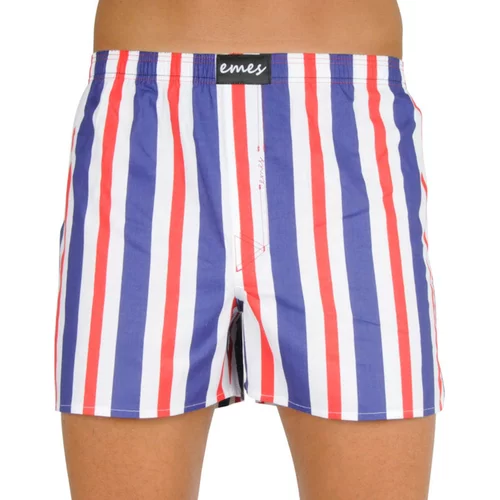 emes Men's shorts stripes blue, red (035)