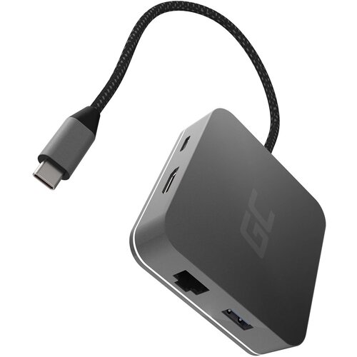 Green cell AK61 laptop dock /port replicator USB 3.2 Gen 1 (3.1 Gen 1) Type-C Silver Slike
