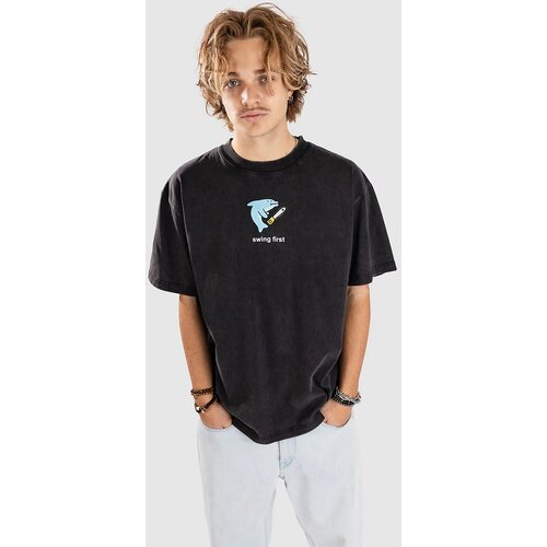 A-Lab Swing First Boxy T-shirt vintage black Slike
