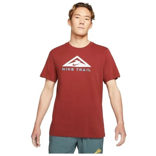 Nike Majice s kratkimi rokavi Trail Running Rdeča