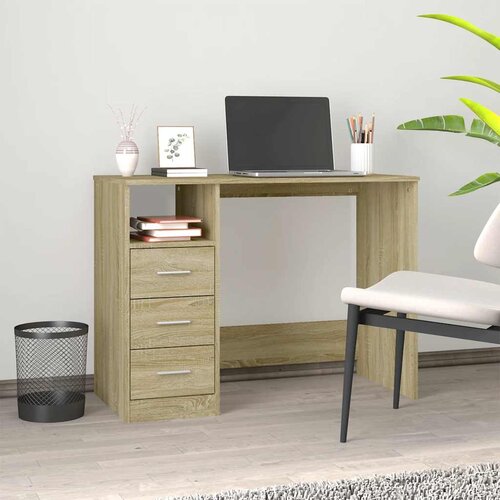  Radni stol boja sonome hrasta 102x50x76 cm konstruirano drvo Cijene