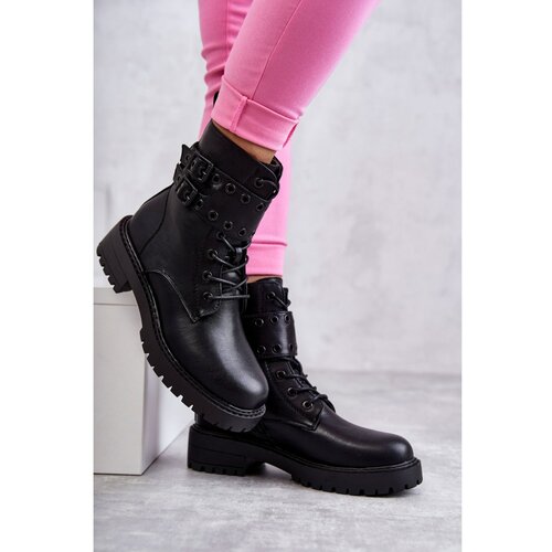 Kesi Women's Warm Leather Boots Black Silvor Slike