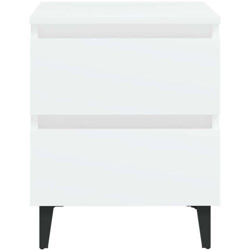 VidaXL Noćni ormarići 2 kom Bijela 40x35x50 cm Slike
