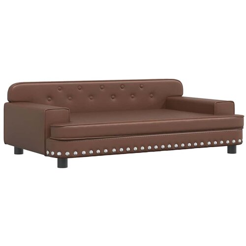 Maison Chic Otroški kavč - Otroški divan - Otroški sedež rjav 90x53x30 cm umetno usnje, (21729656) Cene