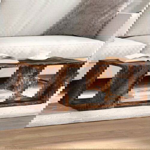 vidaXL Stolić za kavu boja hrasta 89,5x48x30 cm konstruirano drvo Cijene
