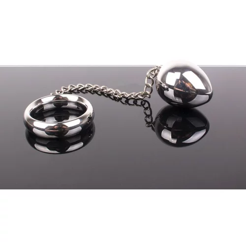 Triune Donut C-Ring Anal Egg with Chain 45/45mm