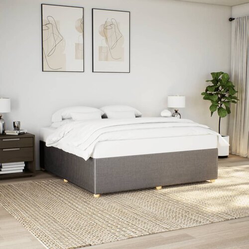 VidaXL Posteljni okvir brez vzmetnice taupe 180x200 cm blago Slike
