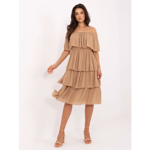 Och Bella Dress-TW-SK-BI-2120.69-camel Slike