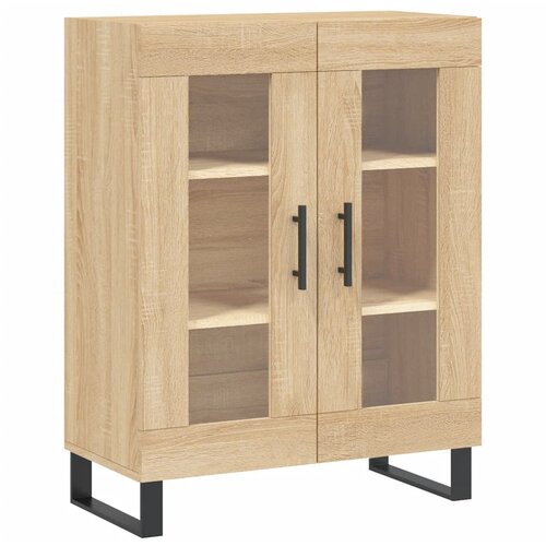  Visoka komoda hrasta sonome 69,5x34x180cm od konstruiranog drva Slike