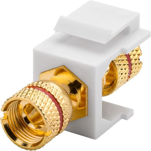 Audio konektor banana keystone modul crvena Slike