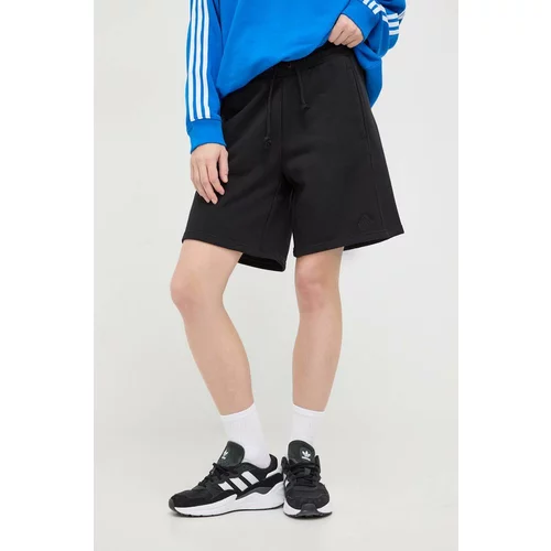 Adidas Kratke hlače ženski, črna barva