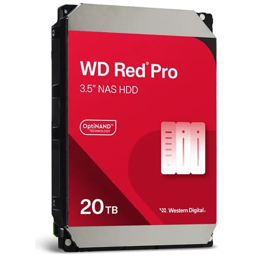 Western Digital Obnovljeno - znaki rabe - WD trdi disk 20TB SATA3, 6Gb/s, 7200, 512MB RED PRO, (21641458)