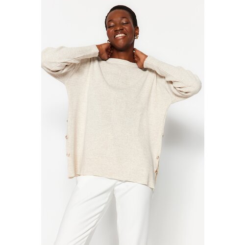 Trendyol Sweater - Gray - Regular fit Cene