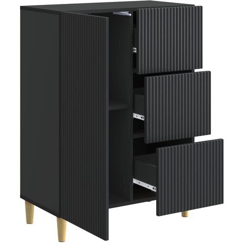  Kreveta s ladicama Crna 66 x 34,5 x 90 cm Konstruirano drvo Slike