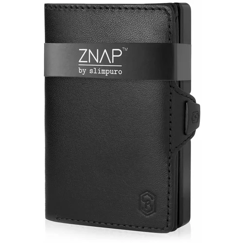 slimpuro ZNAP, tanka denarnica, 8 kartic, predel za kovance, 8 × 1,5 × 6 cm (Š × V × D), RFID zaščita