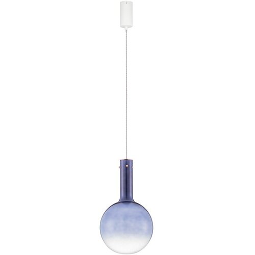 Nova Luce Modra steklena LED zatemnitvena viseča svetilka &oslash; 25 cm Nostos &ndash; Cene