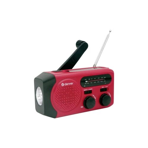 Denver SCR-2010 radio za hitne slučajeve UKW (1014), MW (1018) crvena, crna Cijene