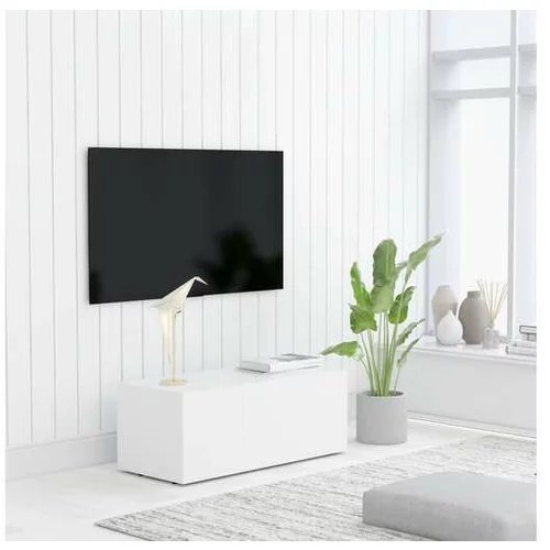  TV omarica bela 80x34x30 cm iverna plošča