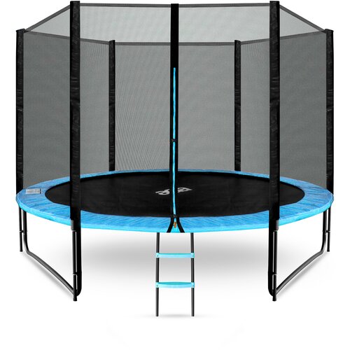  Trampolin 305 cm s vanjskom za&amp;scaron;titnom mrežom i stepenicama Aga SPORT PRO - svijetlo plavi Slike