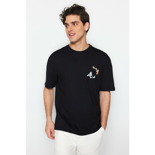 Trendyol T-Shirt - Black - Relaxed fit Slike
