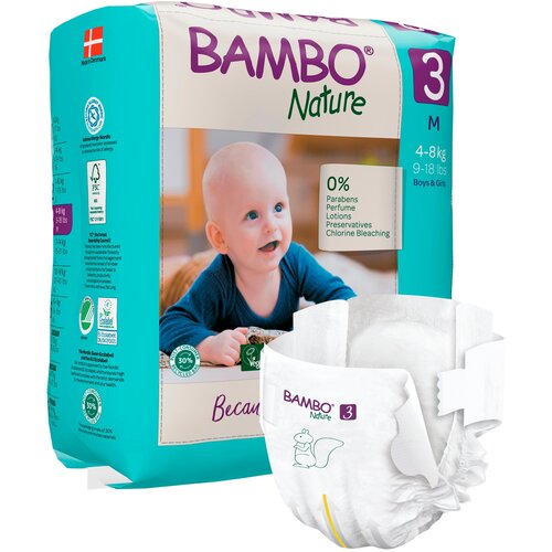 Bambo Nature plenice Midi 3, 4-8 kg, duo pack, 52 kos 1000019263 Slike