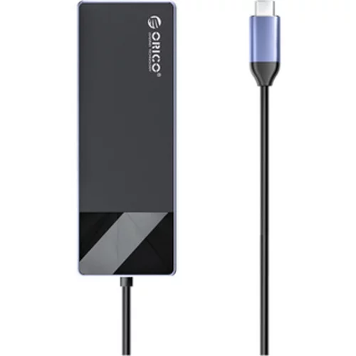 Orico priključna postaja USB-C, 8 v 1, 3x USB-A, HDMI, PD 100W, SD+TF, 3,5mm audio, DM-8P