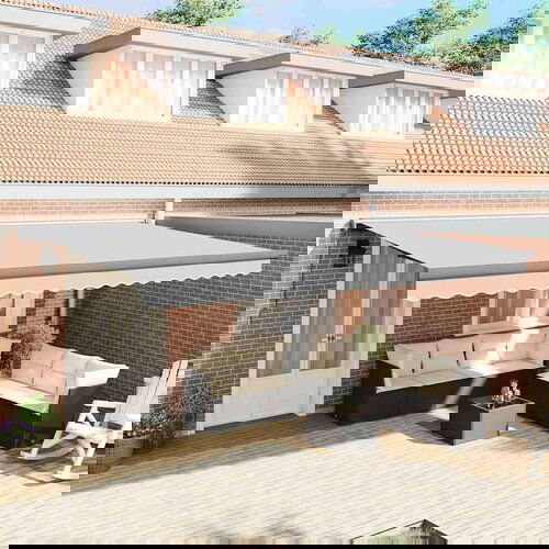 Nadstrešnica Antracit 5 x 3 m Metal Cijene