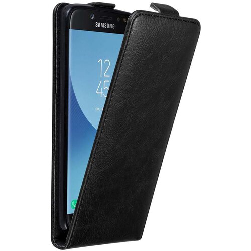 Cadorabo Ohi&scaron;je, združljivo z Samsung Galaxy J7 2017 v nočna črna - Za&scaron;čitni ovitek v obliki flipa z magnetnim zapiranjem, (20566518) Cene