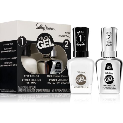 Sally Hansen Miracle Gel&amp;trade; set laka za nohte in nadlaka 900 Get Mod odtenek Slike