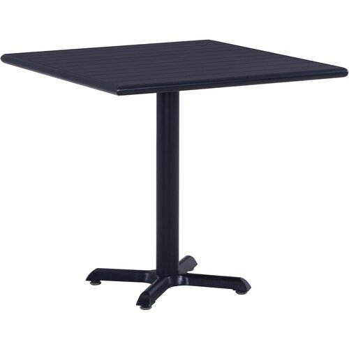 vidaXL Vrtna miza črna 80x80x75 cm Cene