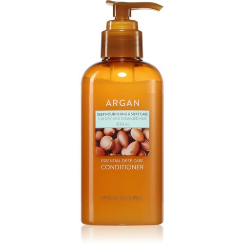 NATURE REPUBLIC Argan Essential Deep Care Conditioner vlažilni in hranilni balzam za poškodovane lase 300 ml Cene
