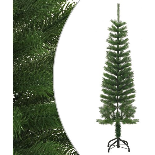 vidaXL Umjetno usko božićno drvce sa stalkom 150 cm PE Cijene