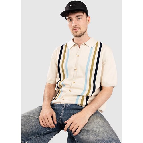 Element Cotton Knit Polo Majica oat milk Cene