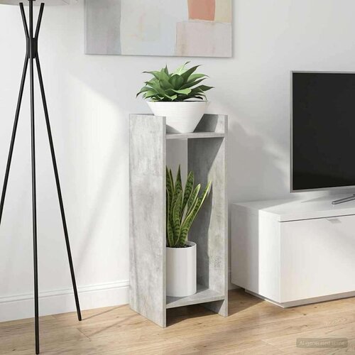  Stalak za biljke s policom Betonsko Siva 30 x 30 x 80 cm Cene
