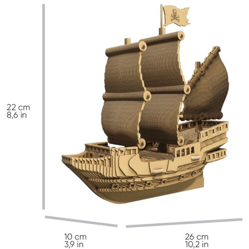 Cartonic 3D puzzle Gusarski Brod Slike