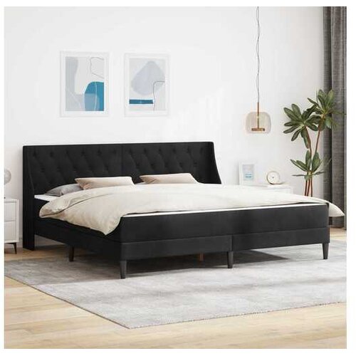 vidaXL Okvir kreveta s madracem Crna 180 x 200 cm Bar&scaron;un - Crna 180 x 200 cm Cijene
