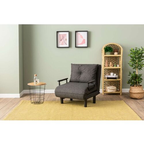Atelier Del Sofa sento Single - Dark Grey Dark Grey 1-Seat Sofa-Bed Slike