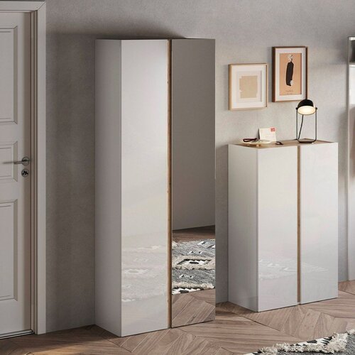 LC Mobili Ormar za cipele s ogledalom, 185 cm FRAME 409089-40K Slike