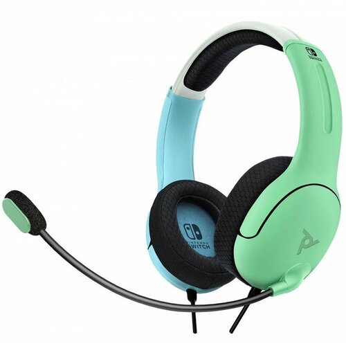Nintendo switch wired headset LVL40 blue/green Slike
